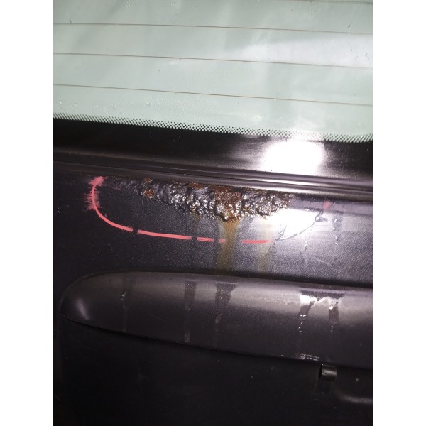 Tampa Traseira Com Vidro Renault Scenic 2000 Completo Usado Azul