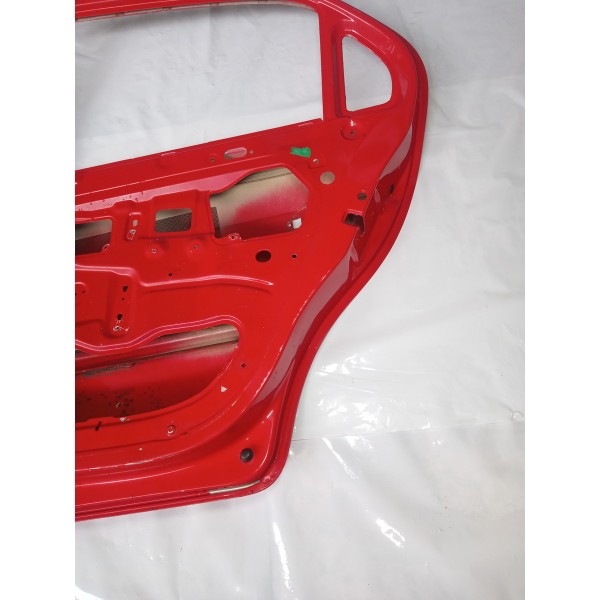 Porta Traseira Vw Gol G5 2010 Direito 4p Usado  Traseira Direita Vermelho