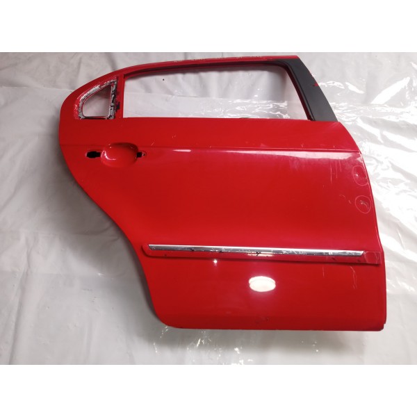 Porta Traseira Vw Gol G5 2010 Direito 4p Usado  Traseira Direita Vermelho