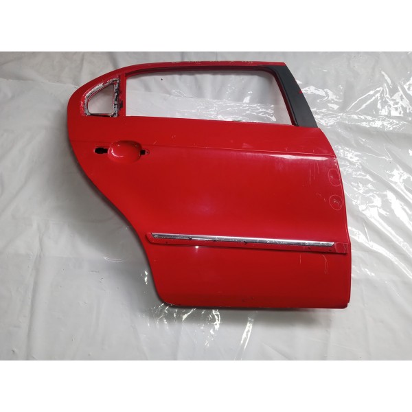 Porta Traseira Vw Gol G5 2010 Direito 4p Usado  Traseira Direita Vermelho