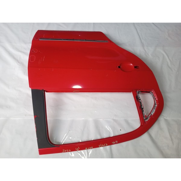 Porta Traseira Vw Gol G5 2010 Direito 4p Usado  Traseira Direita Vermelho