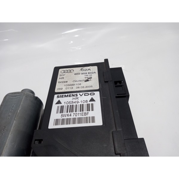Motor Máquina Vidro Traseira Direita Audi A4 2005