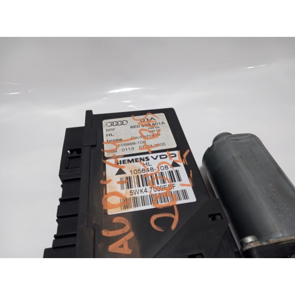 Motor Máquina Vidro Traseira Esquerda Audi A4 2005