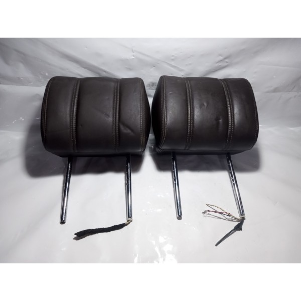 Apoio Encosto Cabeça C/ Midia Land Rover Discovery Par Preto