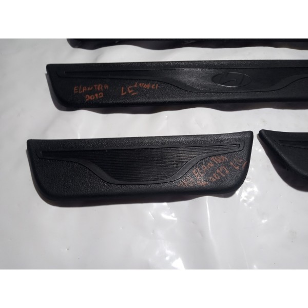 Soleira Porta Hyundai Elantra 2012 Kit Preto