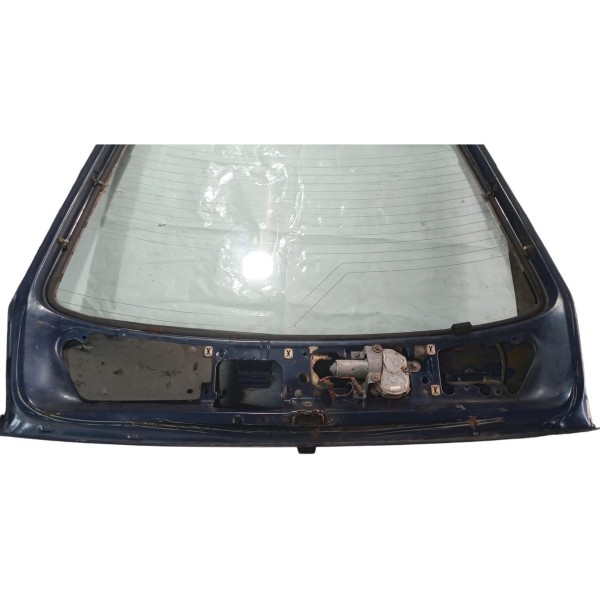 Tampa Traseira Escort Hobby Azul 92/95 Com Vidro Original Azul