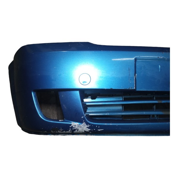 Parachoque Dianteiro Gm Meriva 2005 Com Farol Milha Usado Azul