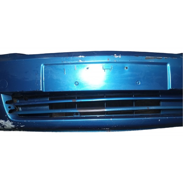 Parachoque Dianteiro Gm Meriva 2005 Com Farol Milha Usado Azul