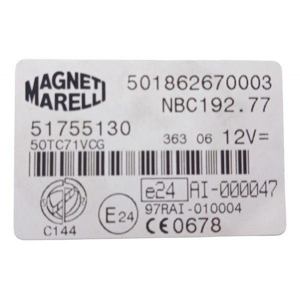 Módulo Injeção Fiat Stilo 2007 1.8 8v  1613155080 Kit