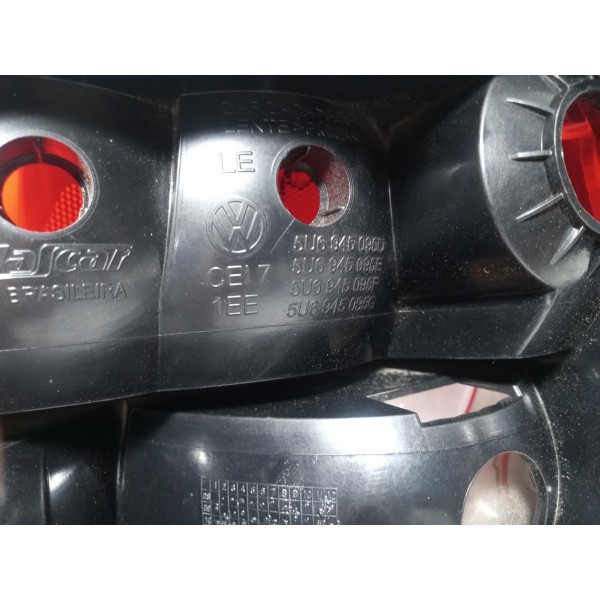 Lanterna Traseira Esquerda Volkswagen Gol G5 2012 Esquerdo Vermelho