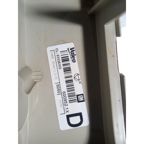 Lanterna Defletor Olho De Gato Lado Direito Gm Meriva 2012 Vermelho