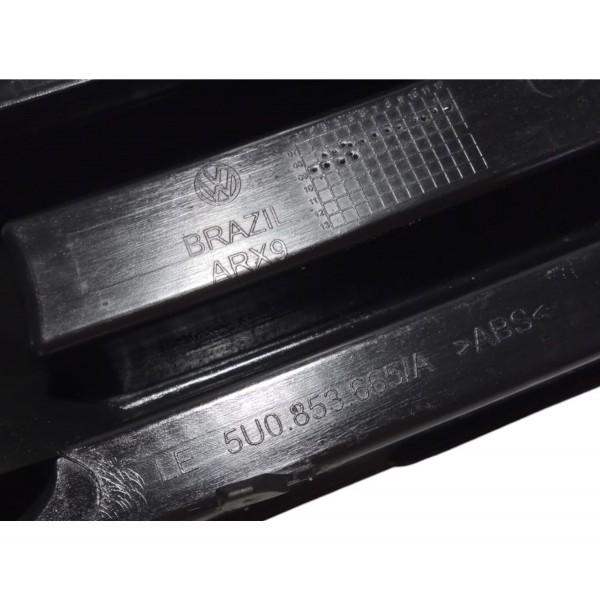 Moldura Farol Milha Lado Esquerdo Vw Gol G5 2010 Preto Esquerdo