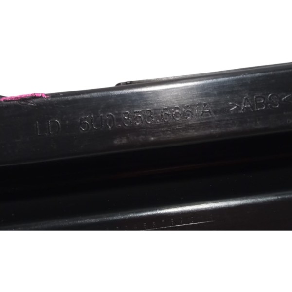 Moldura Farol Milha Lado Direito Vw Gol G5 2010 Preto Direito