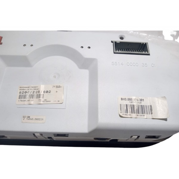 Painel Instrumento Automático Renault Scenic 2.0 2001 Autom. Cinza-escuro