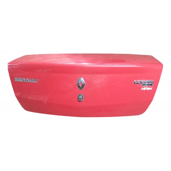Capo Traseiro Tampa Renault Logan 2010 Vermelho Usado