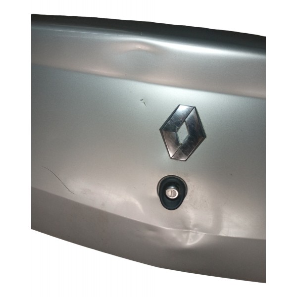 Tampa Traseira Renault Logan 2008 Detalhes Usado Cinza