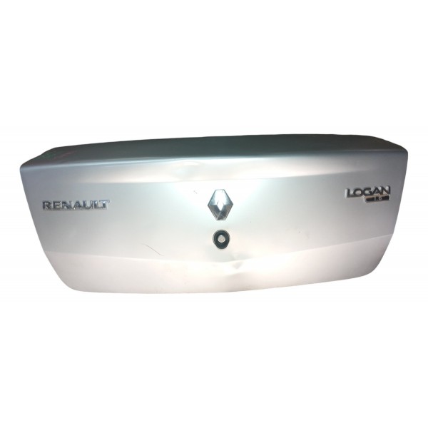 Tampa Traseira Renault Logan 2008 Detalhes Usado Cinza