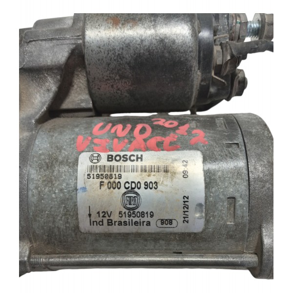 Motor De Arranque Partida Fiat Uno Vivace 2012 Usado