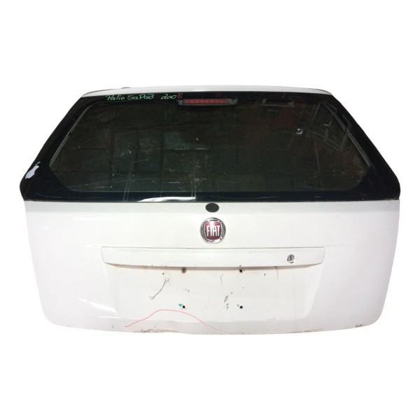 Tampa Traseira Fiat Palio Sapão 2008 Detalhes Usado Branco