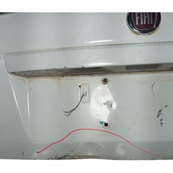 Tampa Traseira Fiat Palio Sapão 2008 Detalhes Usado Branco