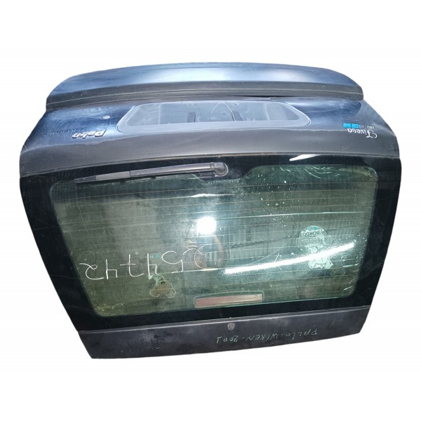 Tampa Traseira Fiat Palio Weekend 2002 Usado Preto