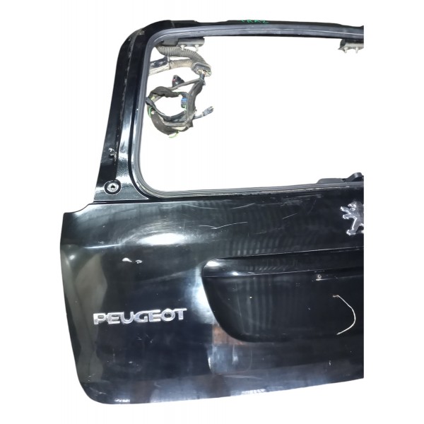 Tampa Traseira Porta Malas Peugeot 206 Sw Sem Vidro Usado Preto