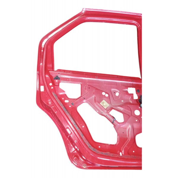 Porta Renault Logan 2010 Esquerda Traseira 4p Usado Traseira Esquerdo Vermelho