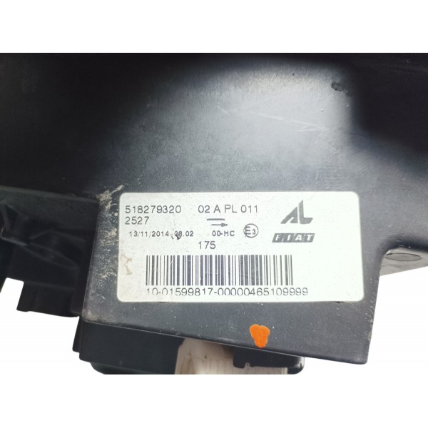 Farol Lado Esquerdo Cromado Simples Fiat Uno Vivace 2014 Esquerdo/motorista