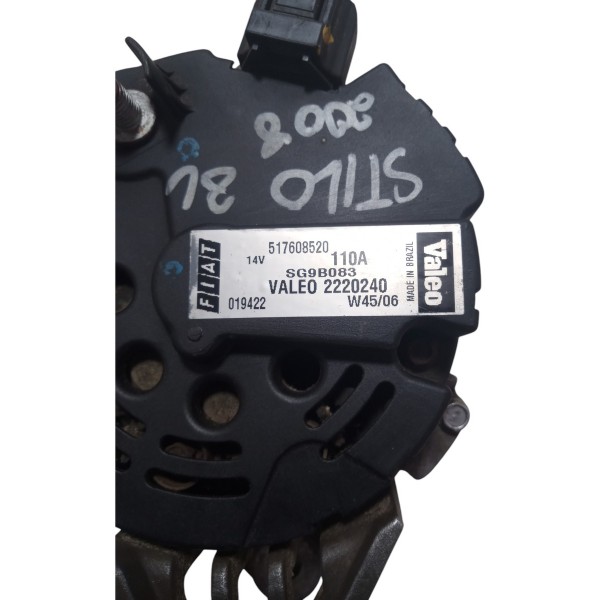 Alternador Fiat Stilo 2008 1.8 8v Usado