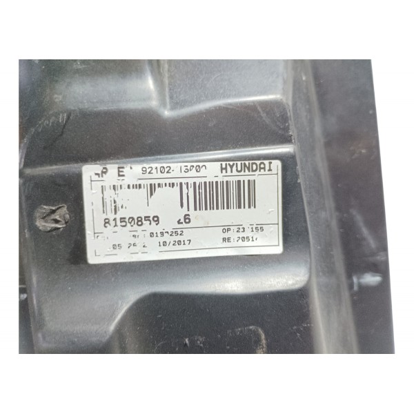 Farol Direito Máscara Negra Hyundai Hb20 2017 Recuperado Direito/passageiro