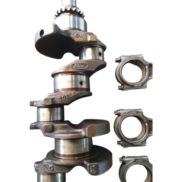 Virabrequim Pistão E Bielas Ford Fiesta 1.0 8v 2002 Md Std