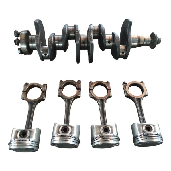 Virabrequim Biela E Pistões Peugeot 1.0 16v 2002 Md.std