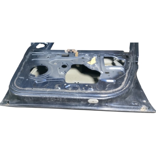 Porta Dianteira Sandero Lado Direito Usado Para Recuperar Dianteira Direito Azul