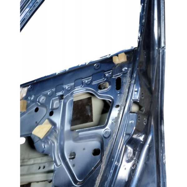 Porta Dianteira Sandero Lado Direito Usado Para Recuperar Dianteira Direito Azul