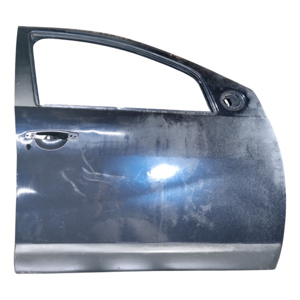 Porta Dianteira Sandero Lado Direito Usado Para Recuperar Dianteira Direito Azul