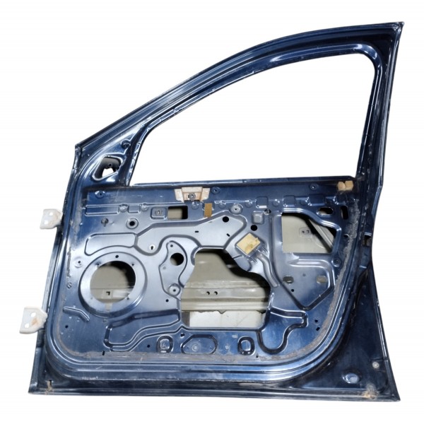 Porta Dianteira Sandero Lado Direito Usado Para Recuperar Dianteira Direito Azul