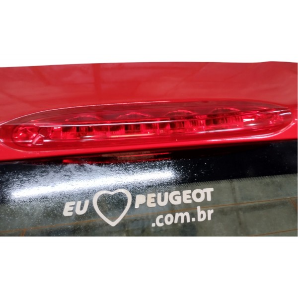 Tampa Traseira Porta Malas Com Vidro Pegeot 208 2015 Vermelho
