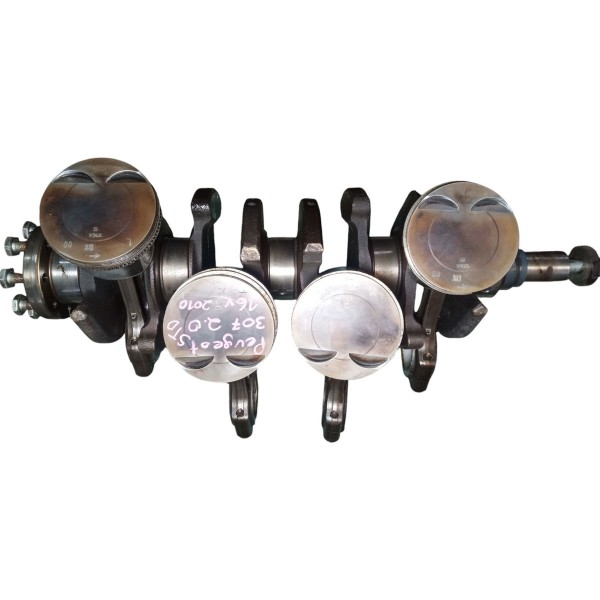 Virabrequim Pistões E Bielas Peugeot 307 2.0 16v Std 2010