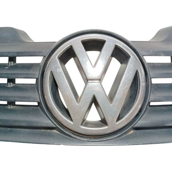 Grade Frontal Com Emblema Vw Gol G3 2002 Fosco