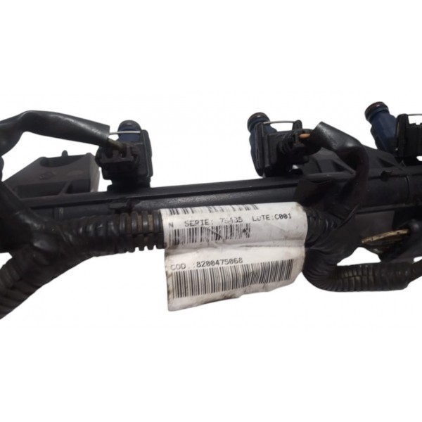 Flauta E Bicos Injetores Reanult Sandero 1.0 16v 2008