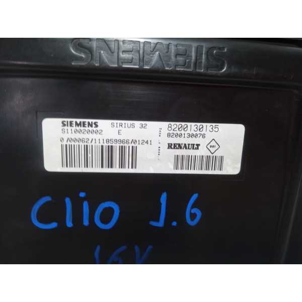 Módulo Injeção Renault Clio 1.6 16v 8200130135