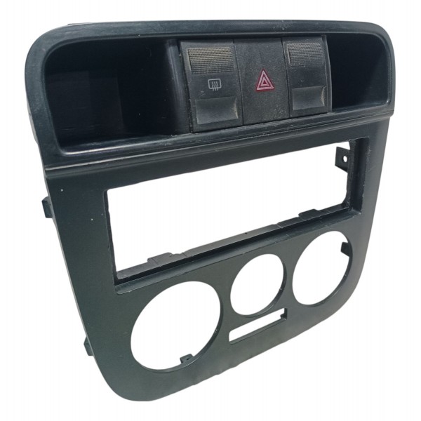 Moldura Central Botão Alerta Desembaçador Vw Gol G4 2007