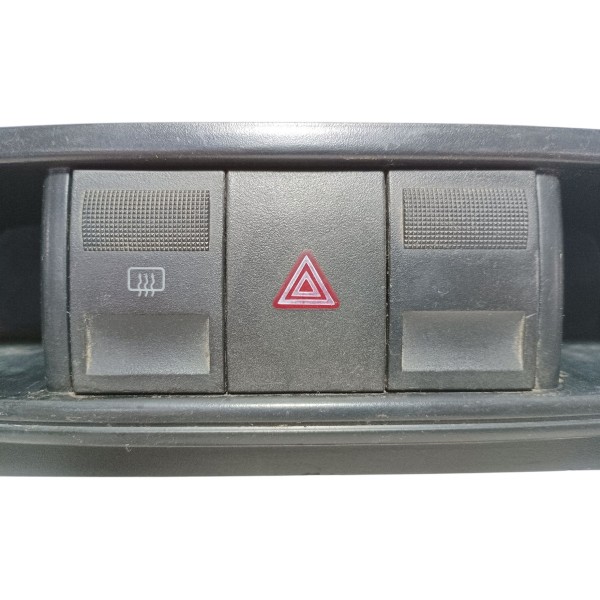 Moldura Central Botão Alerta Desembaçador Vw Gol G4 2007