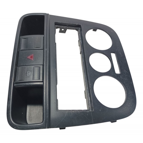 Moldura Central Botão Alerta Desembaçador Vw Gol G4 2005