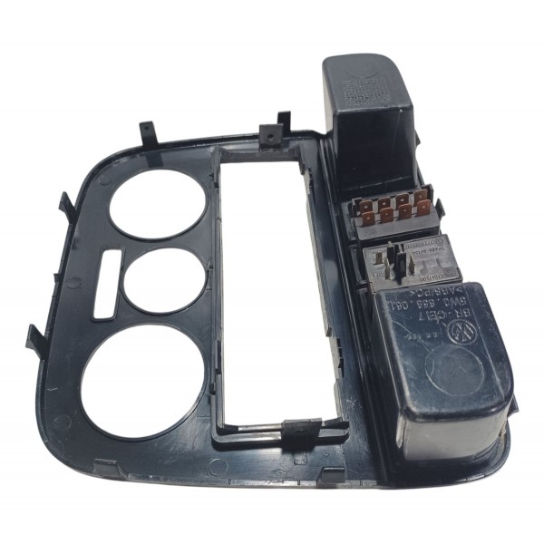 Moldura Central Botão Alerta Desembaçador Vw Gol G4 2005