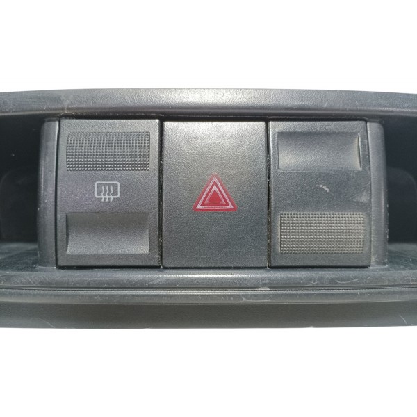 Moldura Central Botão Alerta Desembaçador Vw Gol G4 2005