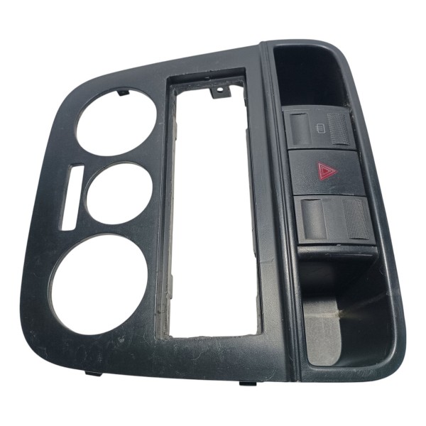 Moldura Central Botão Alerta Desembaçador Vw Gol G4 2005