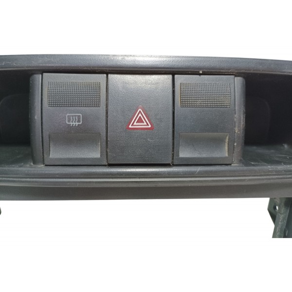 Moldura Central Botão Alerta Desembaçador Vw Gol G4 2006