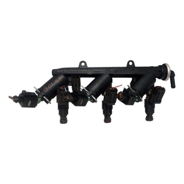 Flauta E Bicos Injetores Vw Gol G7 1.6 3cc 2016