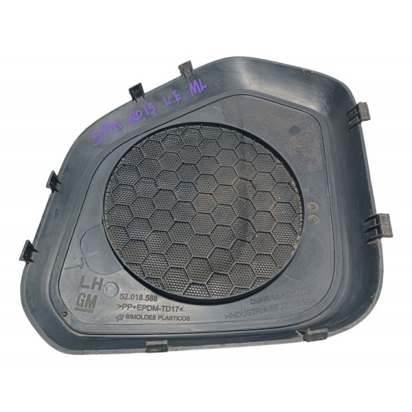 Acabamento Tela Auto Falante Lado Esquerdo Gm Spin 2017 Preto